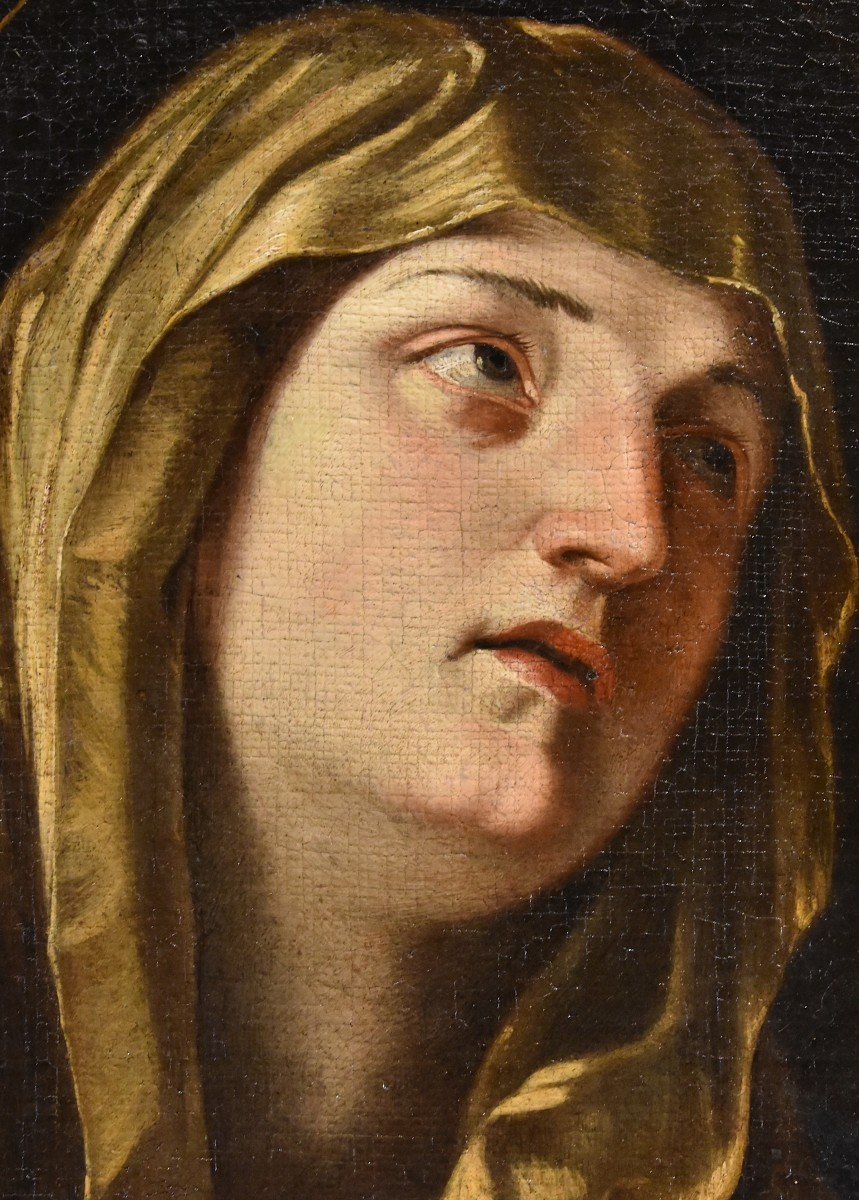 Guido Reni (Bologne, 1575 - 1642) Atelier De,  La Vierge En Prière (ou Mater Dolorosa)-photo-3