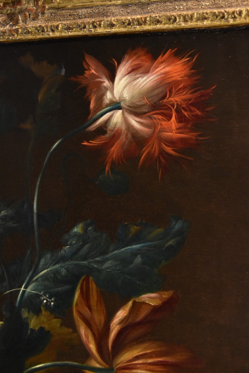 Still Life With Flowers, Johann Baptist Drechsler (vienna 1756 - 1811) Signature And Date-photo-5