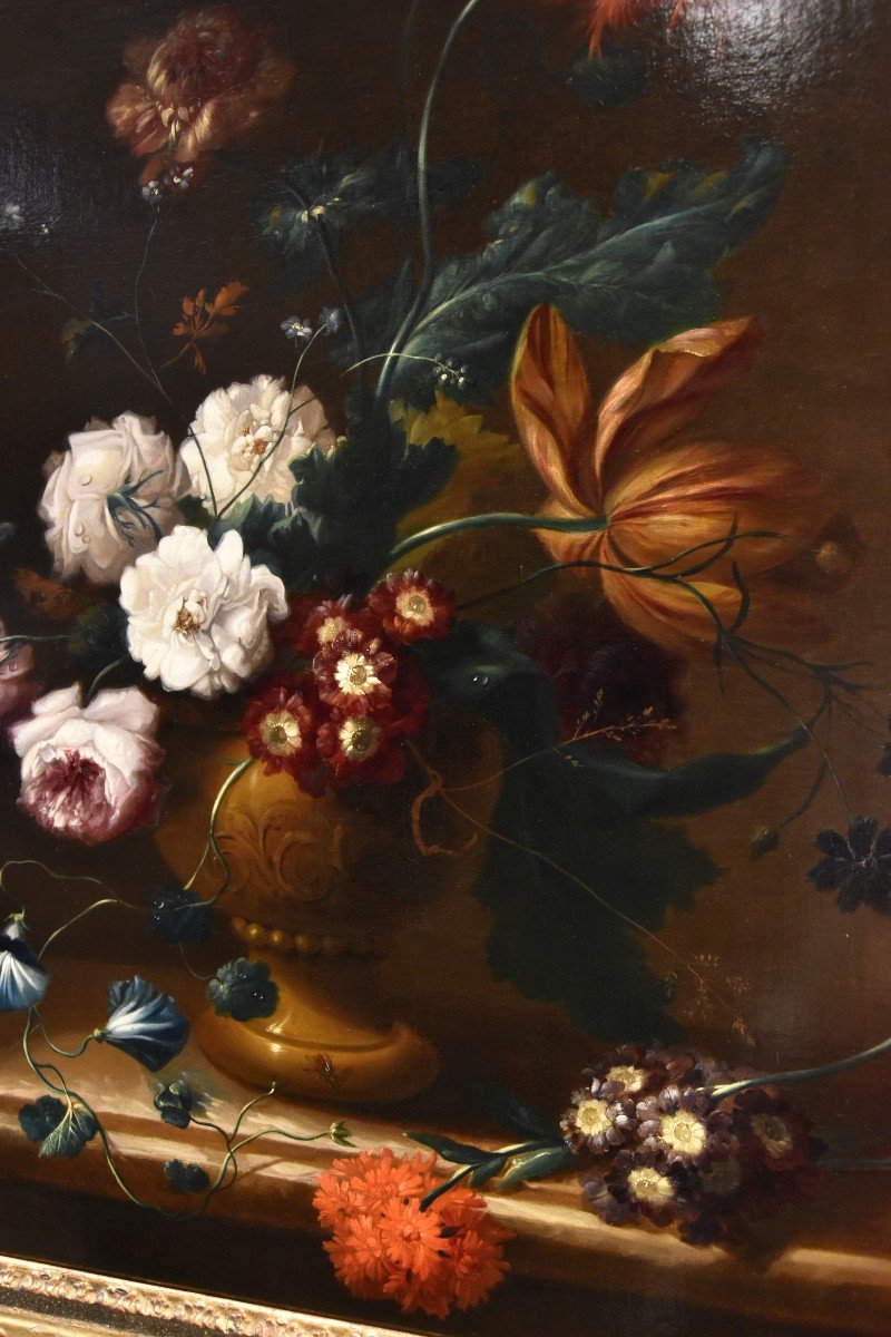 Still Life With Flowers, Johann Baptist Drechsler (vienna 1756 - 1811) Signature And Date-photo-6