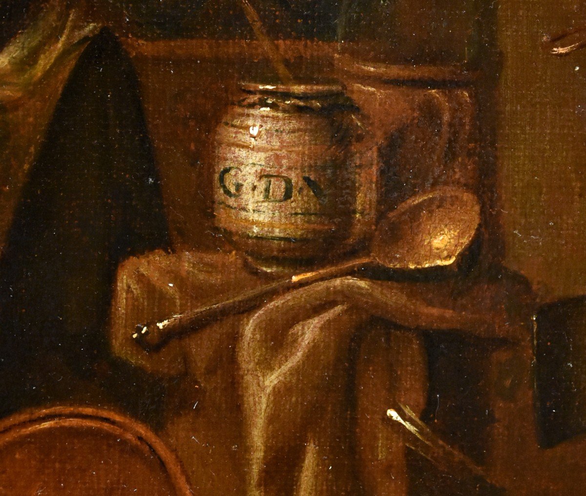 The Pharmacist, Giovanni Domenico Valentino (rome 1630 - Imola 1708) Monogrammed-photo-3