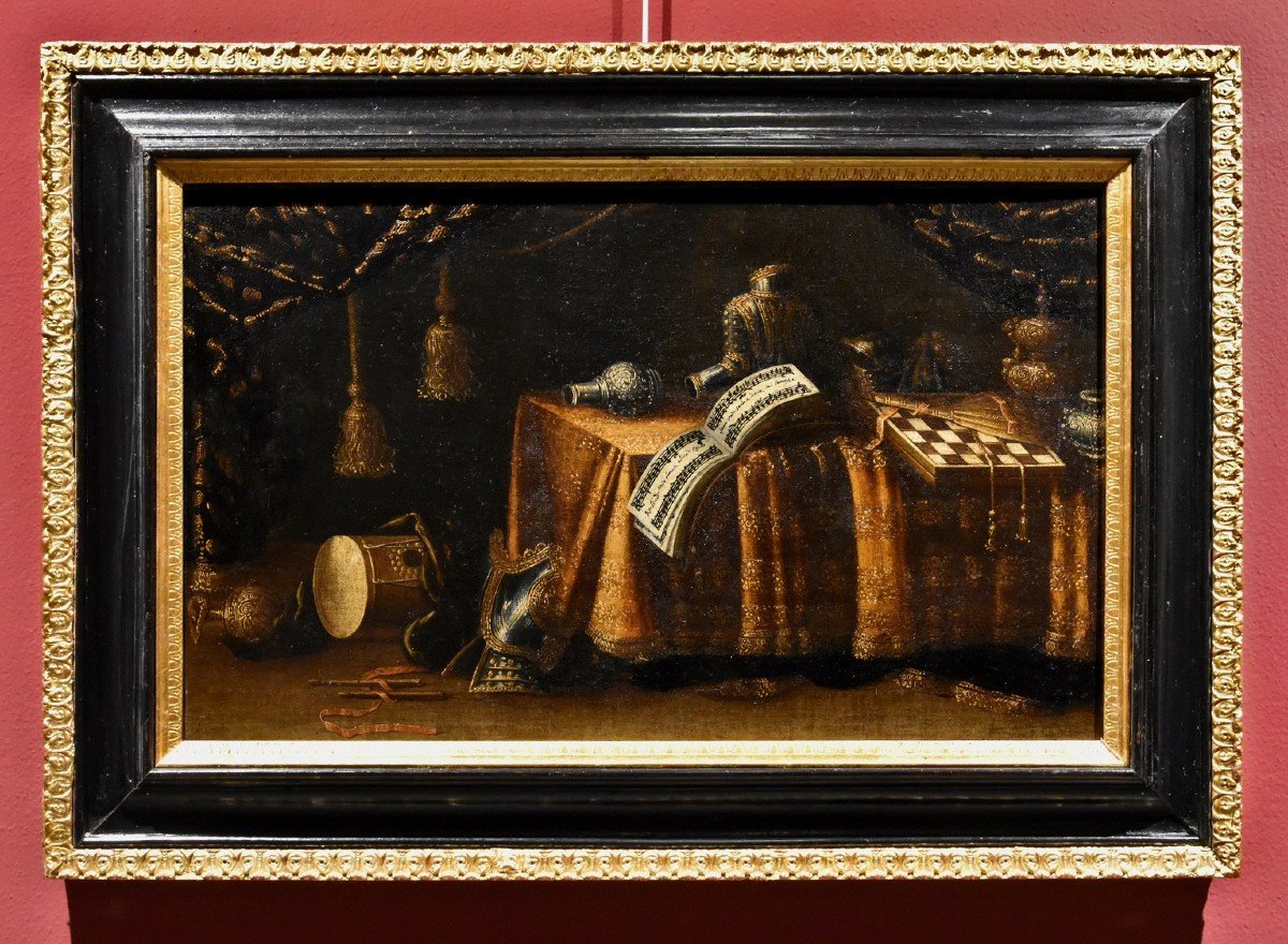 Still Life With Vanitas, Francesco Noletti (malte 1611 - Rome 1654) Atelier/cercle-photo-2