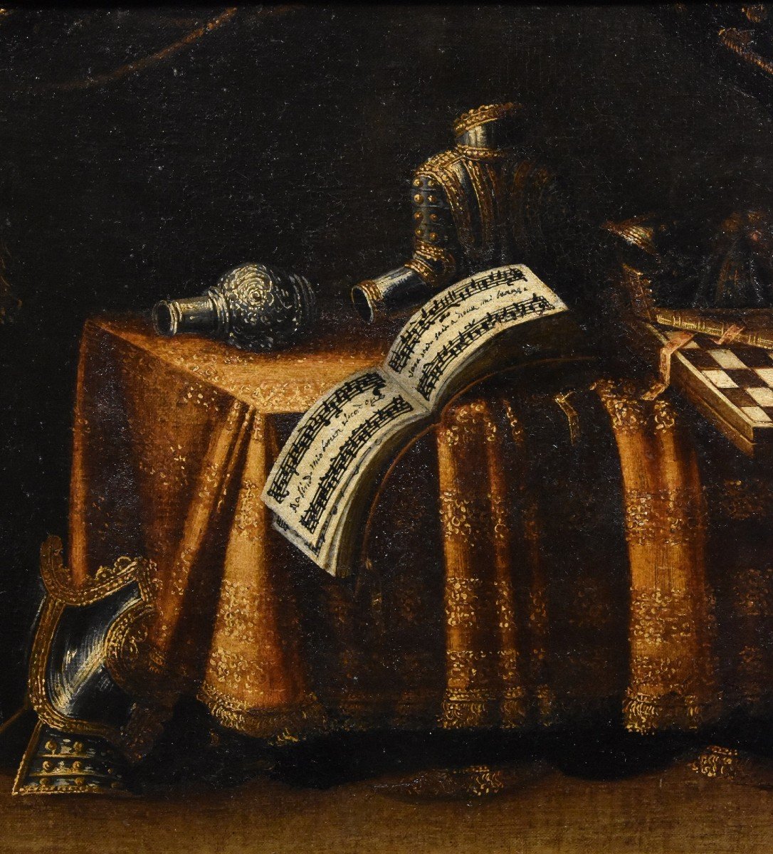 Still Life With Vanitas, Francesco Noletti (malte 1611 - Rome 1654) Atelier/cercle-photo-4