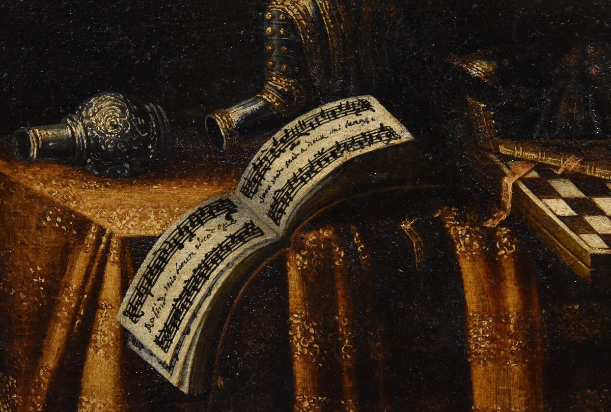 Still Life With Vanitas, Francesco Noletti (malte 1611 - Rome 1654) Atelier/cercle-photo-3