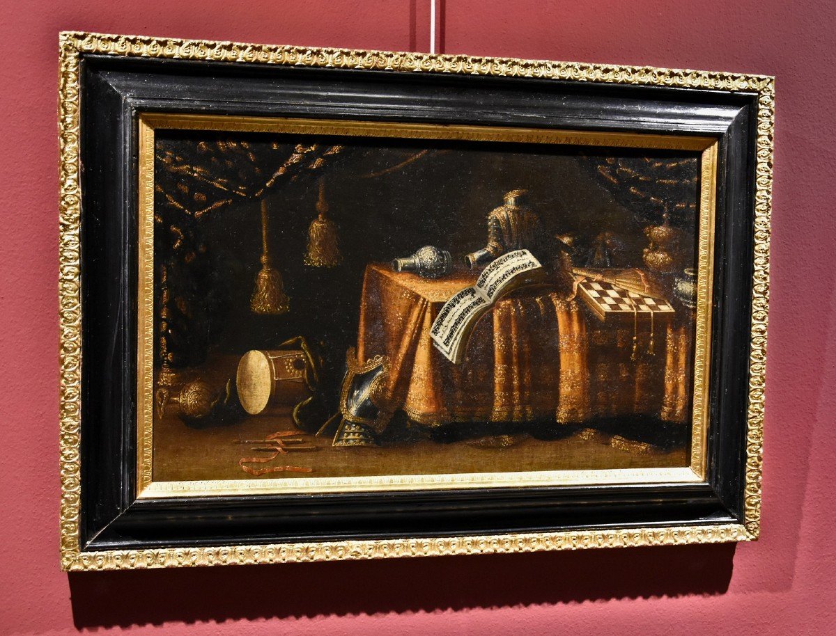 Still Life With Vanitas, Francesco Noletti (malte 1611 - Rome 1654) Atelier/cercle-photo-8