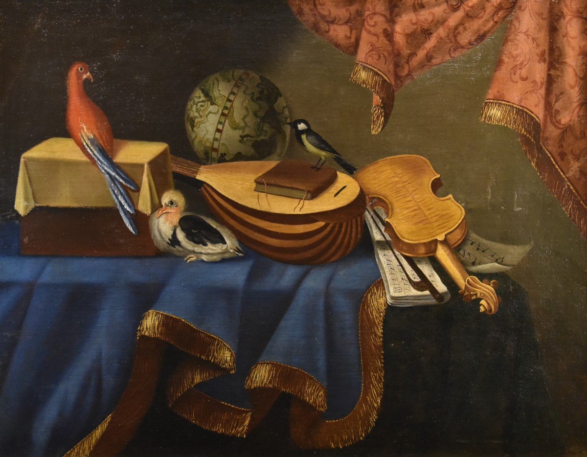 Nature Morte Aux Instruments De Musique, Bonaventura Bettera (Bergame, C. 1663 - 1718)  (1/2)-photo-2