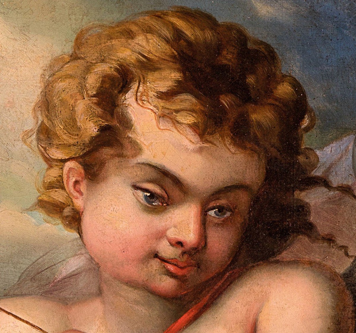 Cupid, French School Of The Entourage Of François Boucher (paris 1703-1770)-photo-4