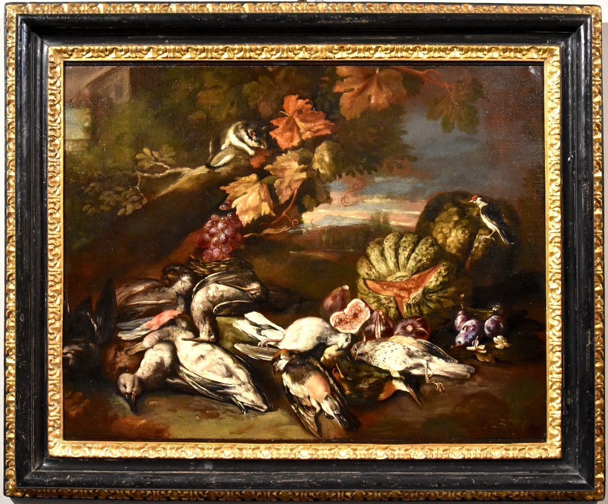 Nature Morte Dans Un Paysage, Giovanni Paolo Castelli, Dit Spadino (rome 1659-1730) Attribuable-photo-2