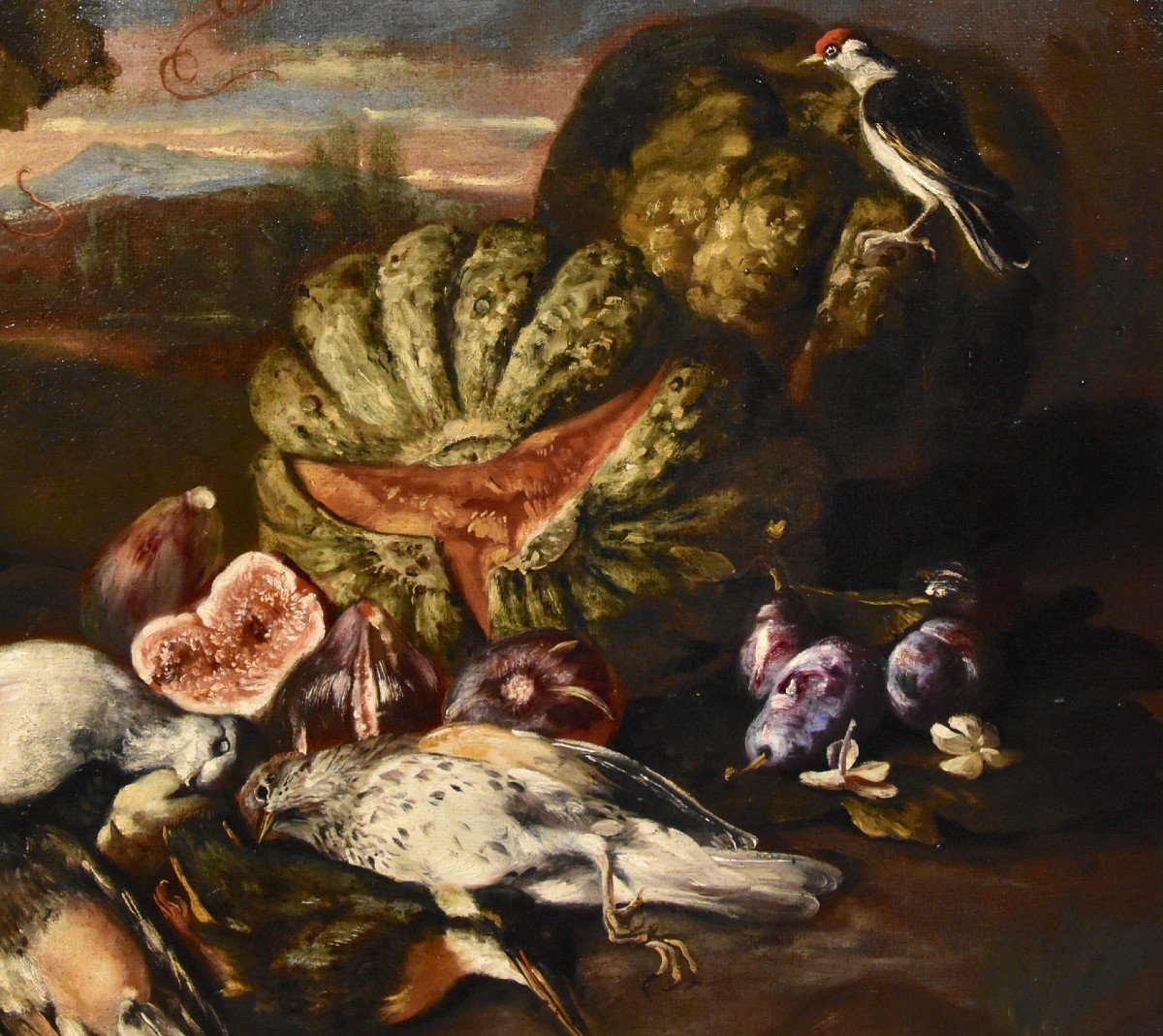 Nature Morte Dans Un Paysage, Giovanni Paolo Castelli, Dit Spadino (rome 1659-1730) Attribuable-photo-7