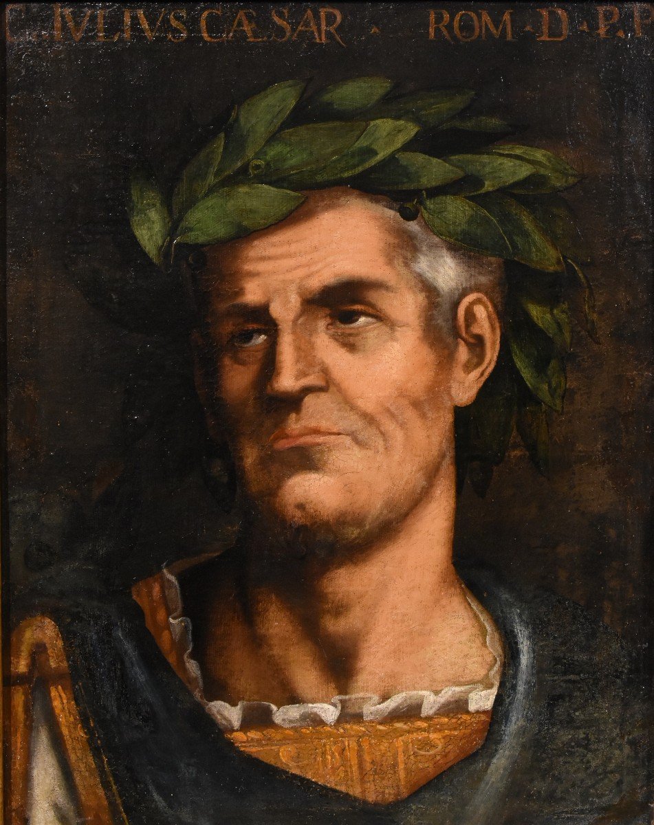 Les Empereurs Julius Caesar Et Octavien, Suiveur De Tiziano Vecellio (1490 -1576)-photo-2