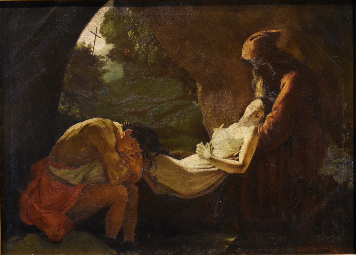 La Déposition d'Atala, Anne-Louis Girodet De Roussy-Trioson (1767 - 1824) Suiveur -photo-2