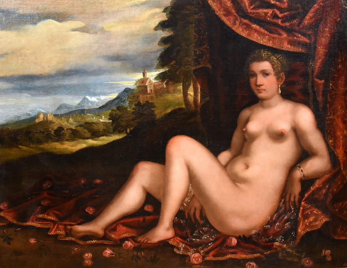 Venus Reclining In A Landscape, Pauwels Franck Dit Paolo Fiammingo (antwerp 1540 - Venice 1596)-photo-2