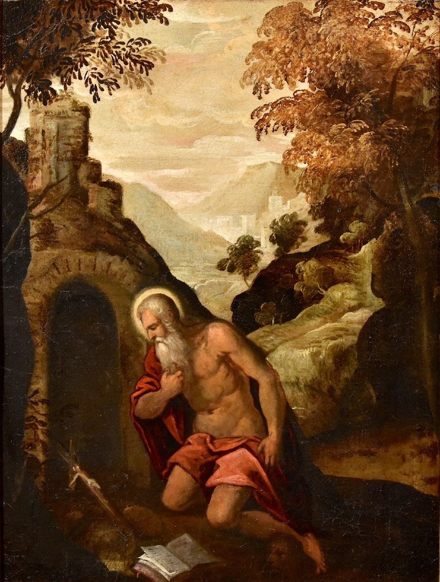 Saint Jérôme Pénitent, Jacopo Negretti, Dit Palma Le Jeune (venise 1544 - 1628) Entourage 