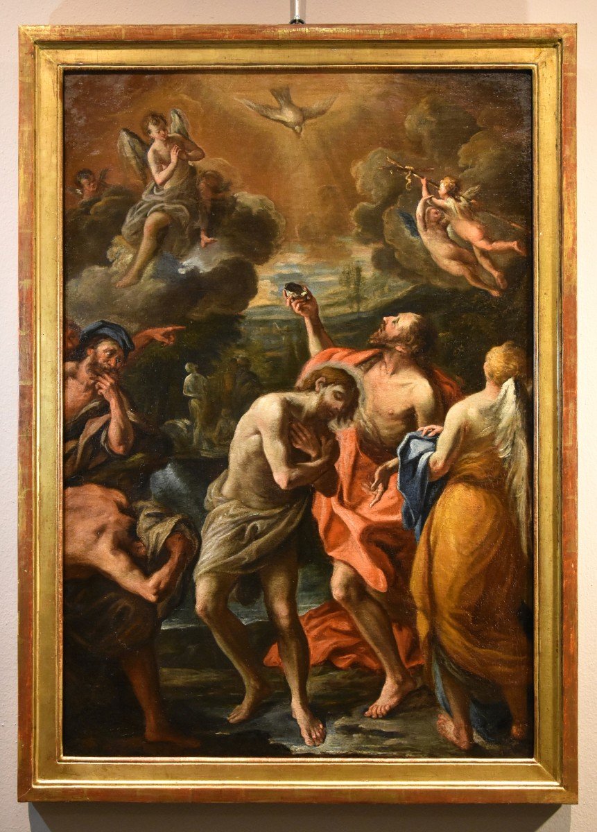 Baptême Du Christ, Atelier De Luca Giordano (Naples, 1634 - 1705)-photo-2