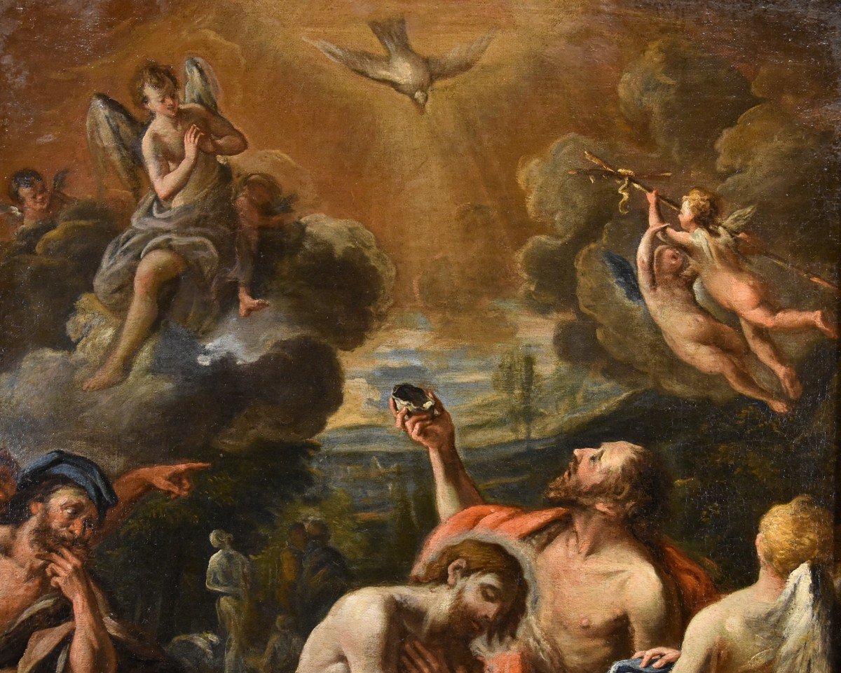 Baptême Du Christ, Atelier De Luca Giordano (Naples, 1634 - 1705)-photo-3