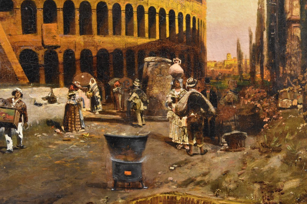 Le Colisée De Rome, Robert Alott (Graz 1850-1910 Vienne) Signé En Bas à Droite-photo-6