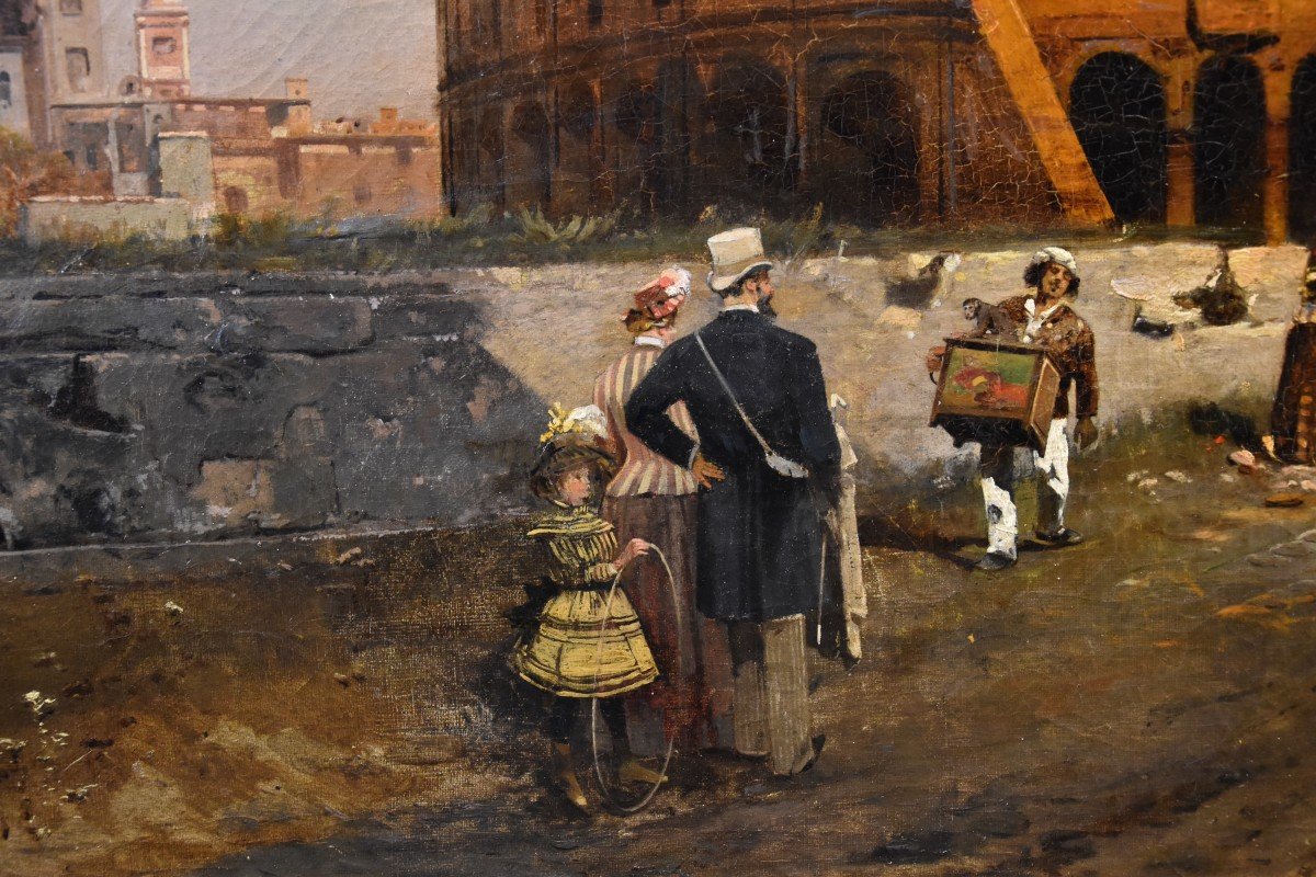 Le Colisée De Rome, Robert Alott (Graz 1850-1910 Vienne) Signé En Bas à Droite-photo-7