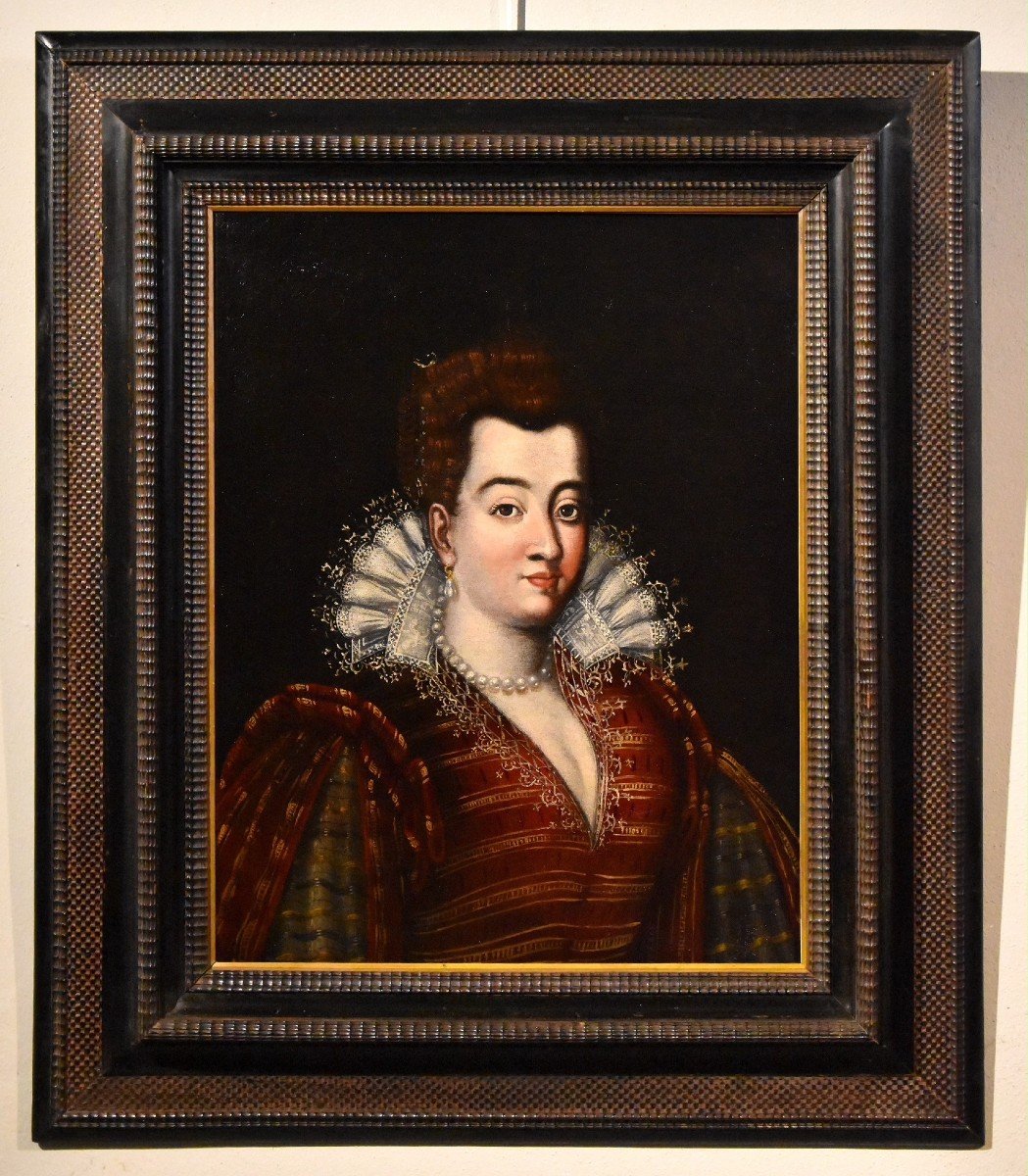 Portrait De La Grande-duchesse Bianca Cappello, Scipione Pulzone Dit Il Gaetano (1544 - 1598)-photo-2