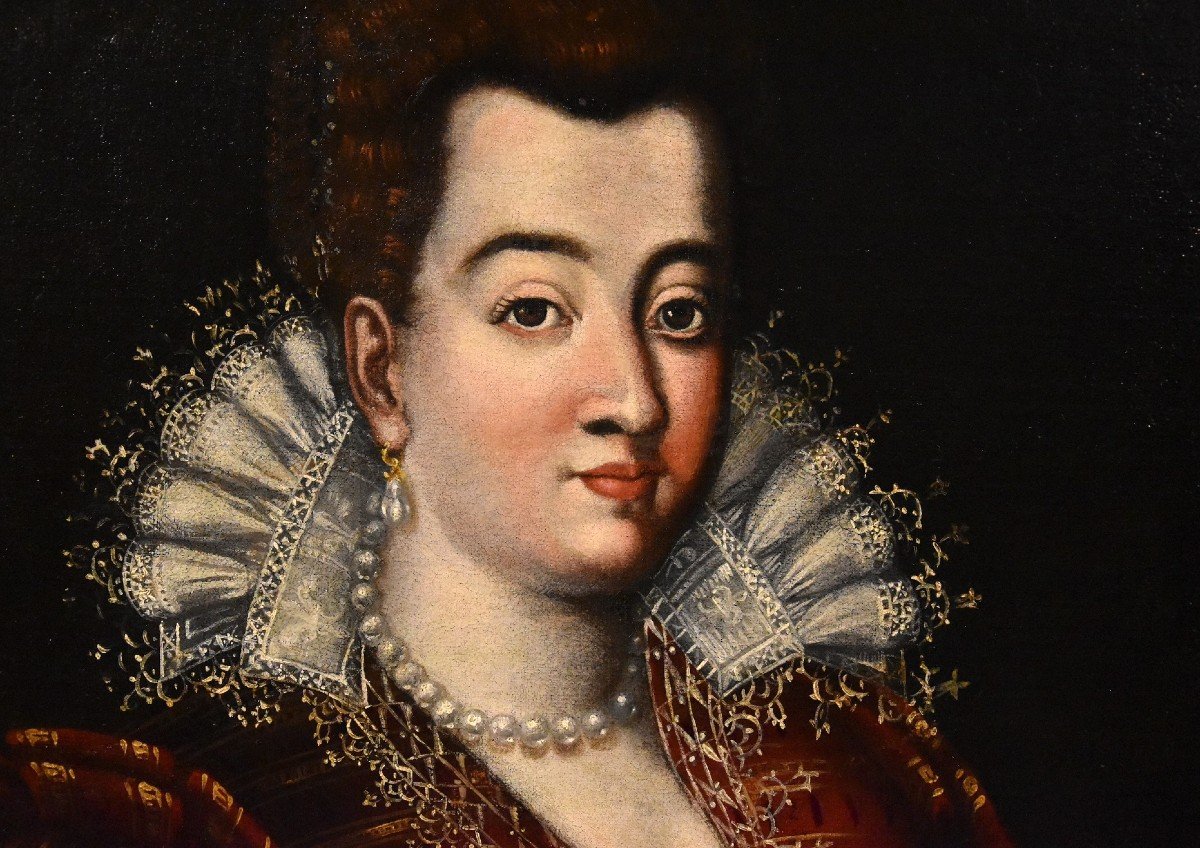 Portrait De La Grande-duchesse Bianca Cappello, Scipione Pulzone Dit Il Gaetano (1544 - 1598)-photo-4