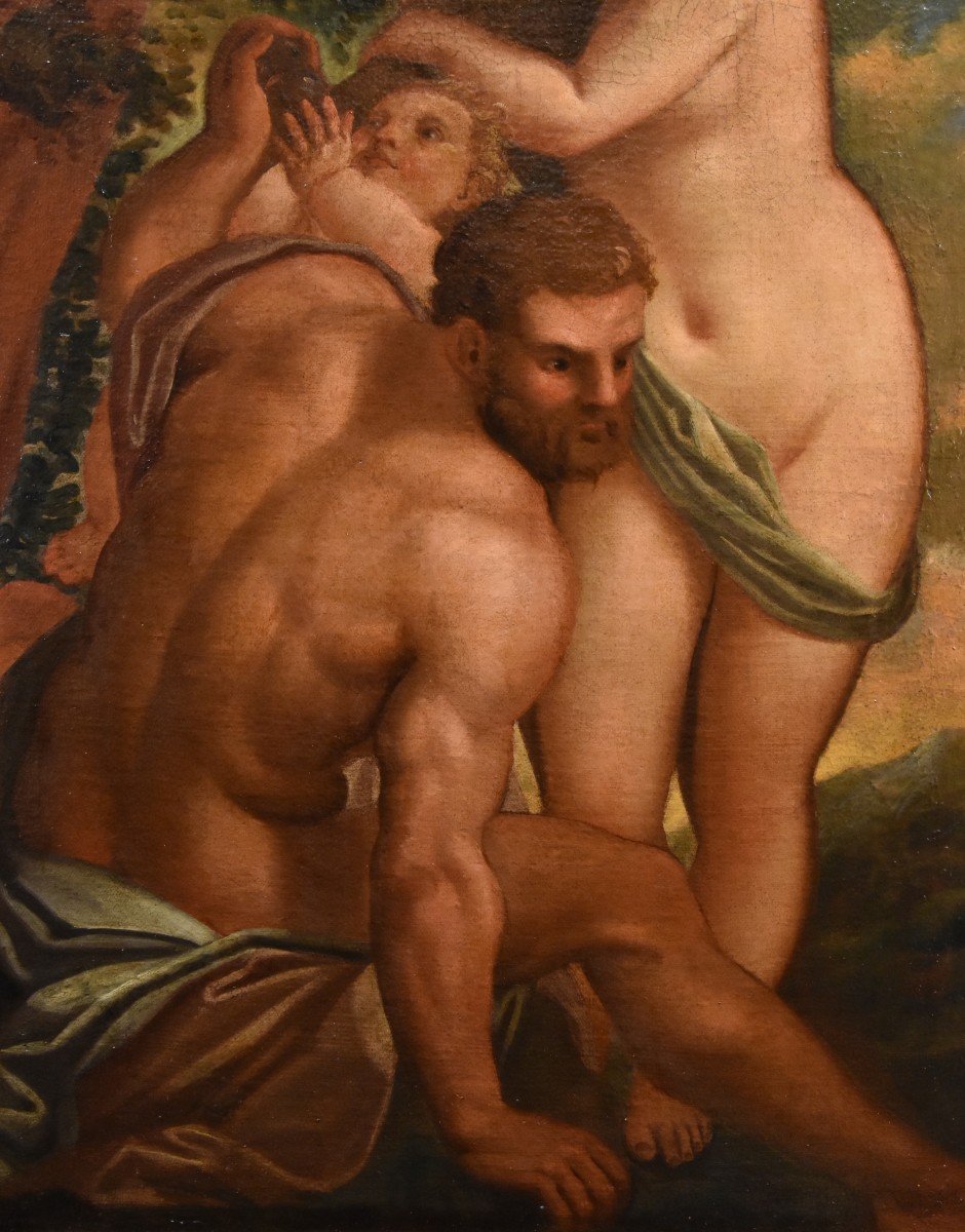 Hercule Et Onphale, Alessandro Varotari, Dit Le Padovanino (Padoue 1588 - Venise 1649) Atelier-photo-2