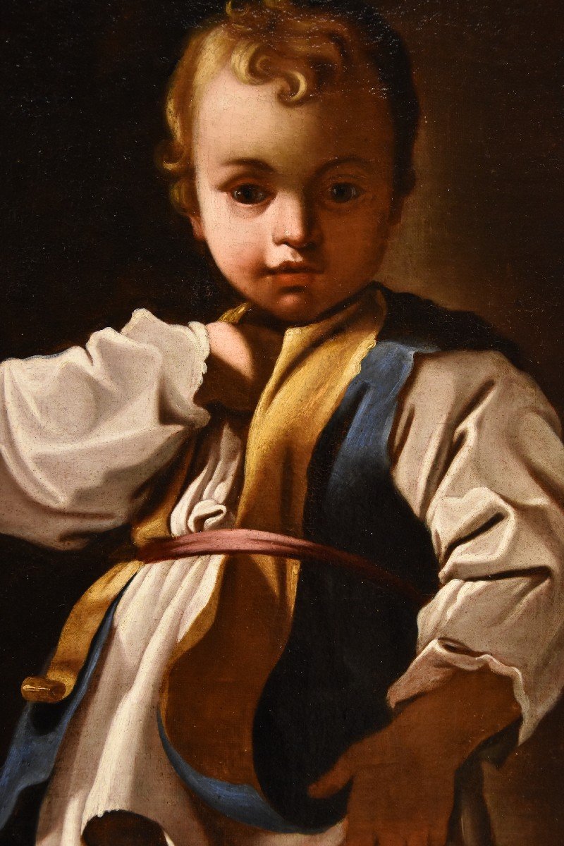 Bartolomeo Schedoni (Modène 1578 - Parme 1615) Atelier, Portrait d'Enfant (Alessandro Farnese?)-photo-3