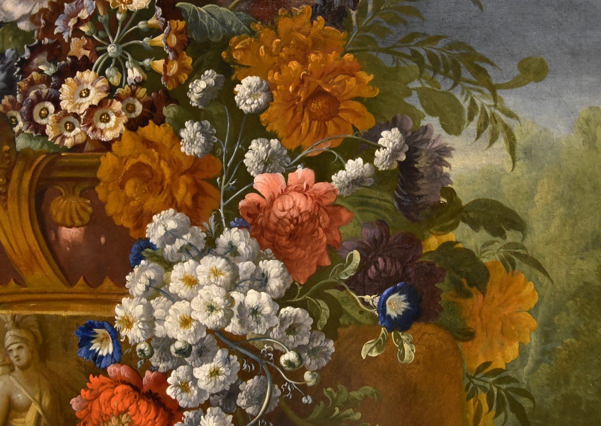 Pieter Casteels III (1684 - 1749) Signé Et Daté, Nature Morte Florale-photo-4