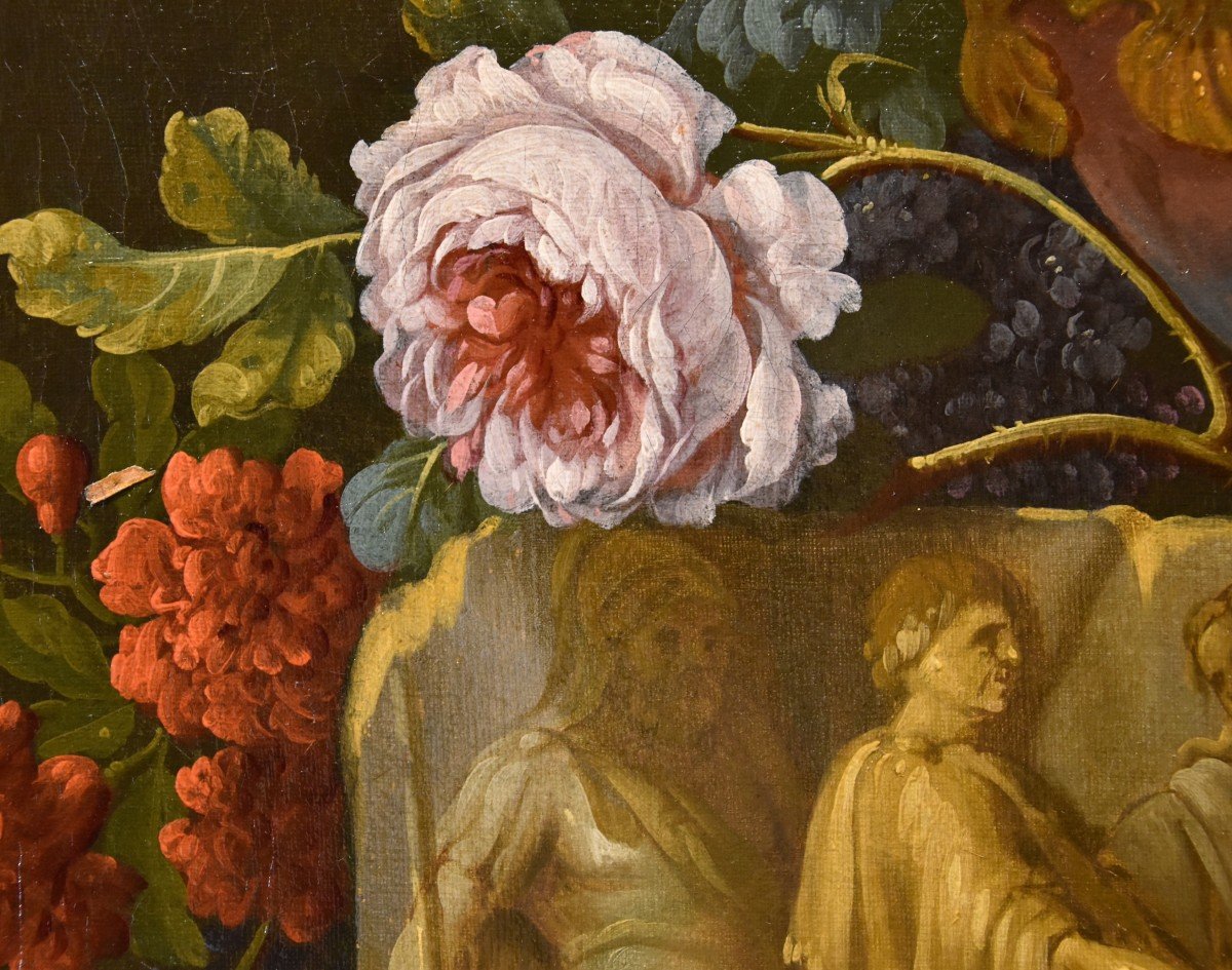 Pieter Casteels III (1684 - 1749) Signé Et Daté, Nature Morte Florale-photo-7