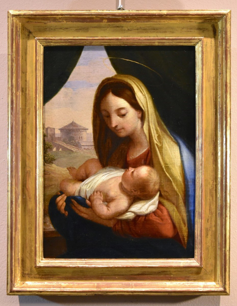 Carlo Maratta (Camerano 1625 - Rome, 1713), Vierge à l'Enfant-photo-2