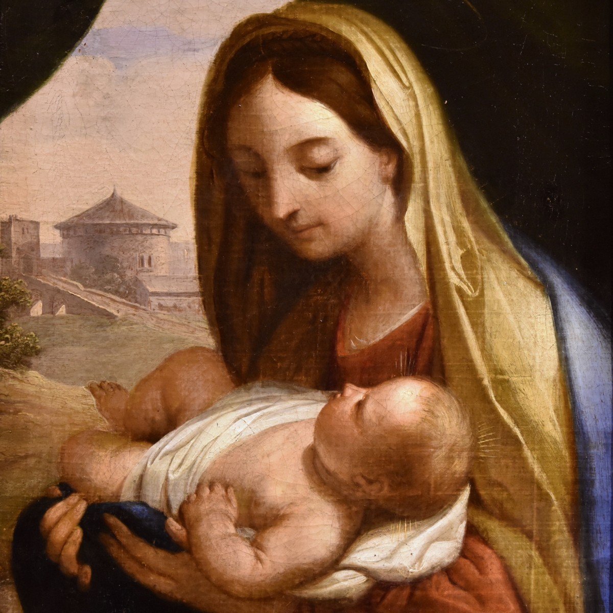 Carlo Maratta (Camerano 1625 - Rome, 1713), Vierge à l'Enfant-photo-2