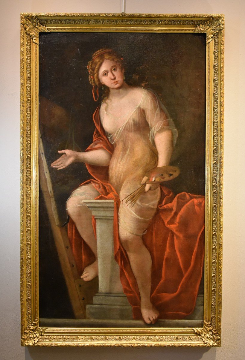 Mattheus Terwesten (la Haye, 1670 - 1757), Jeune Femme Comme Allégorie De La Peinture-photo-2