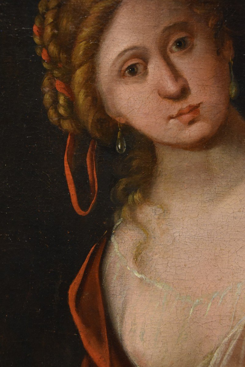 Mattheus Terwesten (la Haye, 1670 - 1757), Jeune Femme Comme Allégorie De La Peinture-photo-5