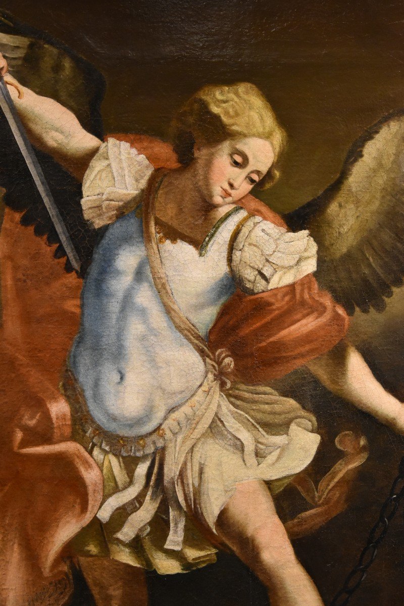 Saint Michael Archangel, Guido Reni (bologna 1575 - 1642) Workshop Of-photo-1