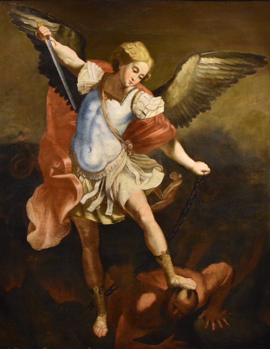 Saint Michael Archangel, Guido Reni (bologna 1575 - 1642) Workshop Of