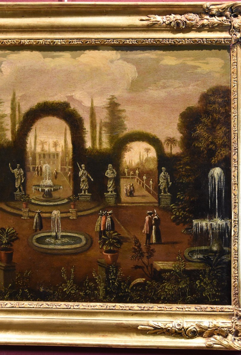 Jardin à l'Italienne Dans Une Villa, Isaac De Moucheron (amsterdam 1667 - 1744) Cercle-photo-4