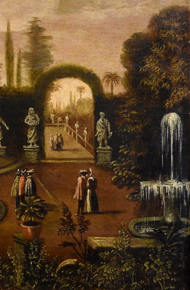 Jardin à l'Italienne Dans Une Villa, Isaac De Moucheron (amsterdam 1667 - 1744) Cercle-photo-3