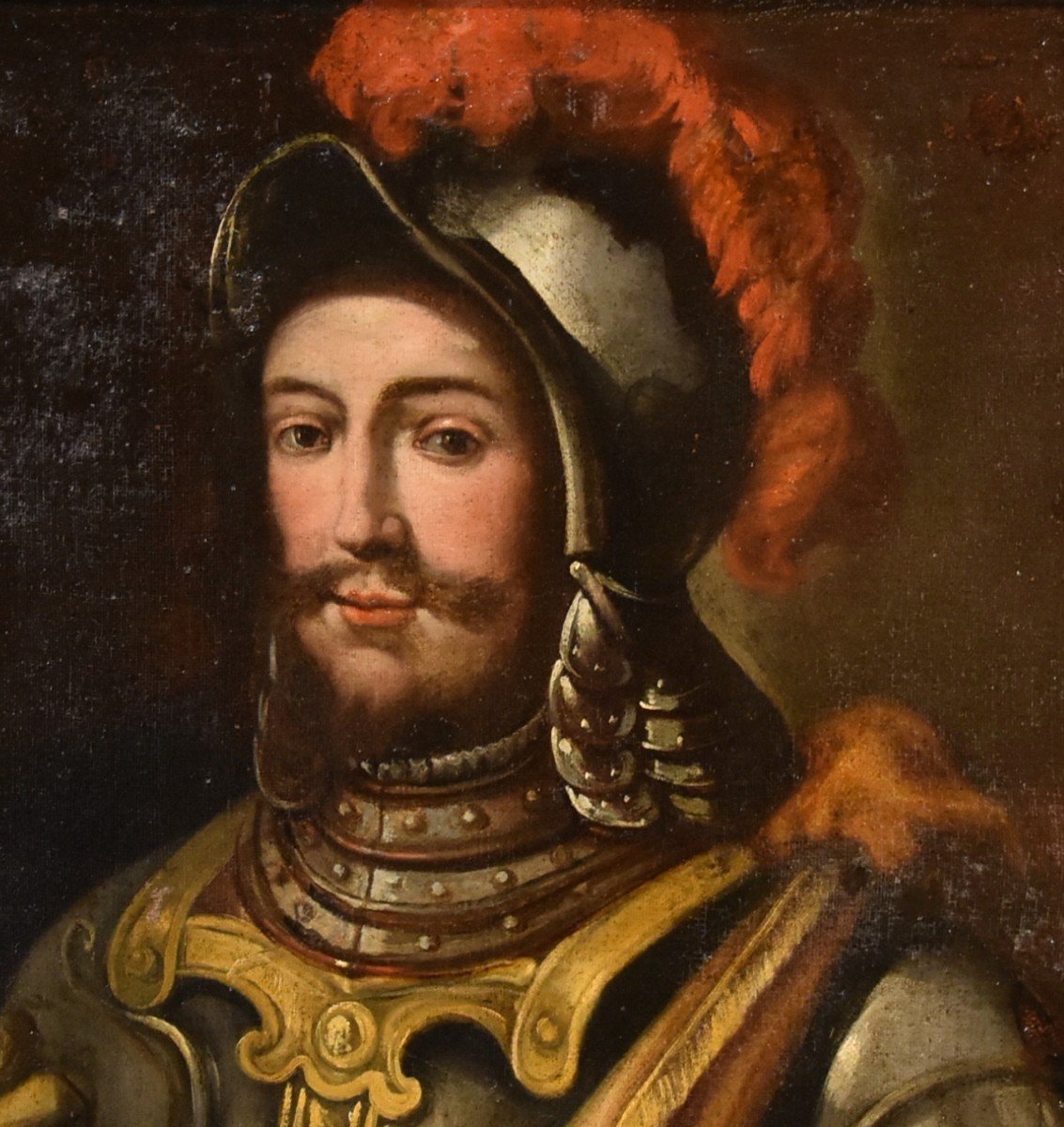 Portrait Of A Knight In Armour, Lombard Painter Of The 17th Century-photo-3