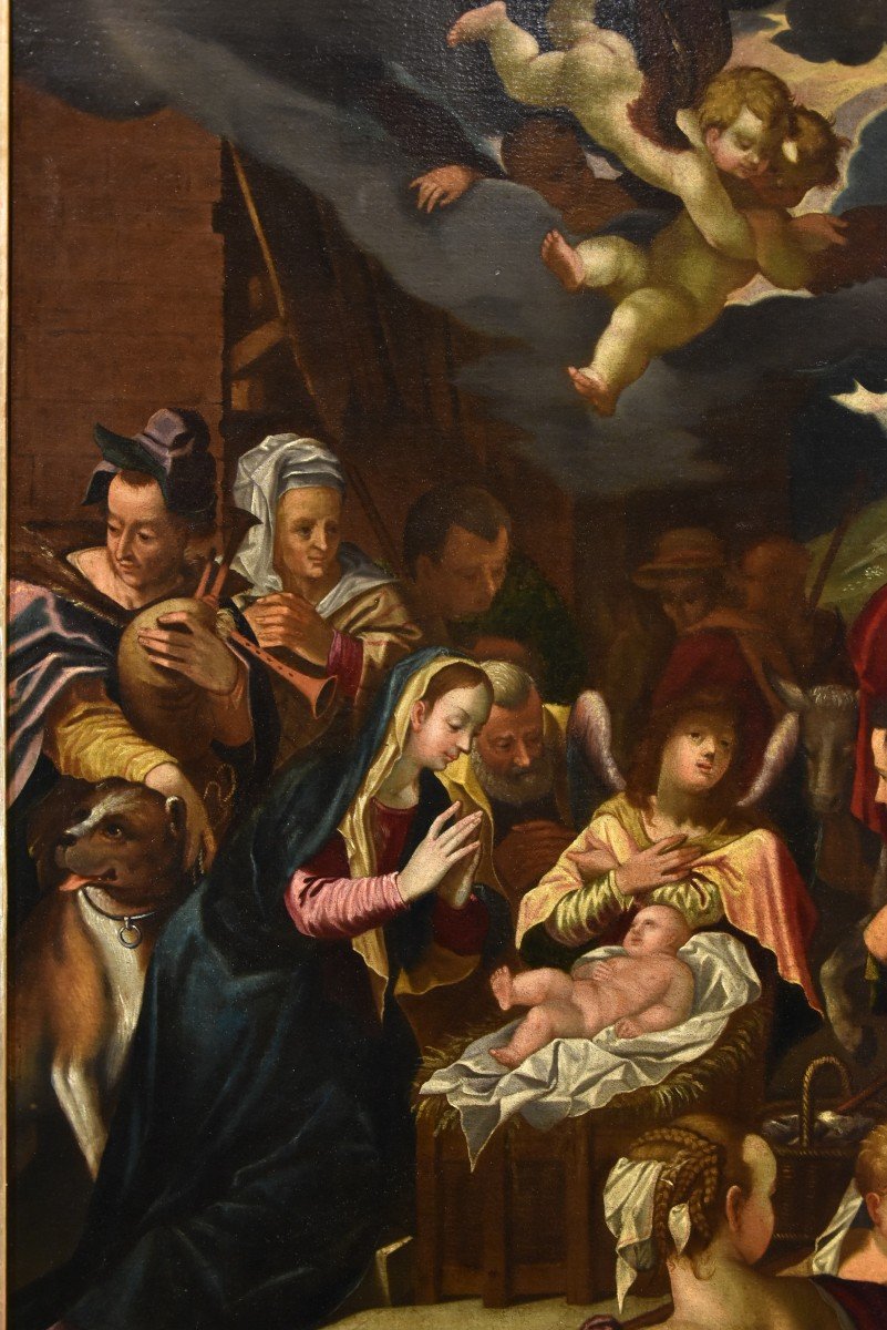 Hans Von Achen (cologne 1552 - Prague 1615), Adoration Des Bergers-photo-3