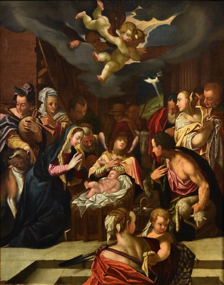 Hans Von Achen (cologne 1552 - Prague 1615), Adoration Des Bergers