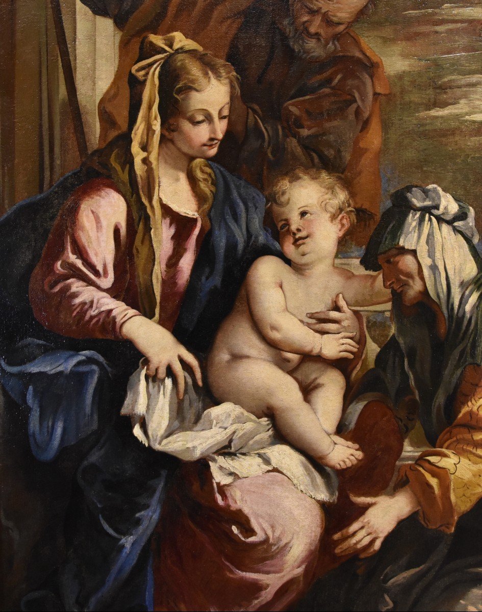 Sainte Famille Avec Sainte Anne, Sebastiano Ricci (Belluno 1659 - Venise 1734)-photo-3