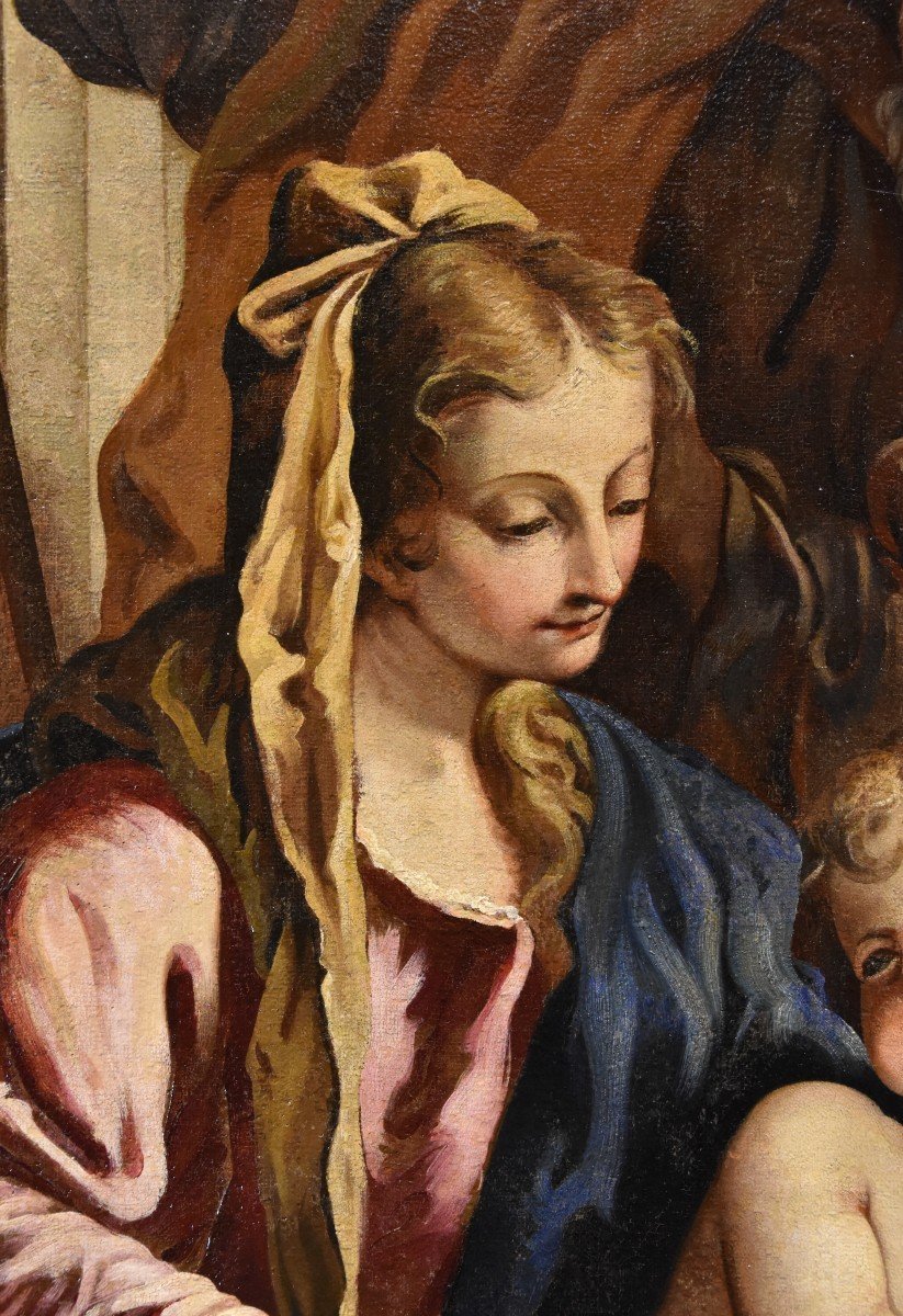 Sainte Famille Avec Sainte Anne, Sebastiano Ricci (Belluno 1659 - Venise 1734)-photo-1