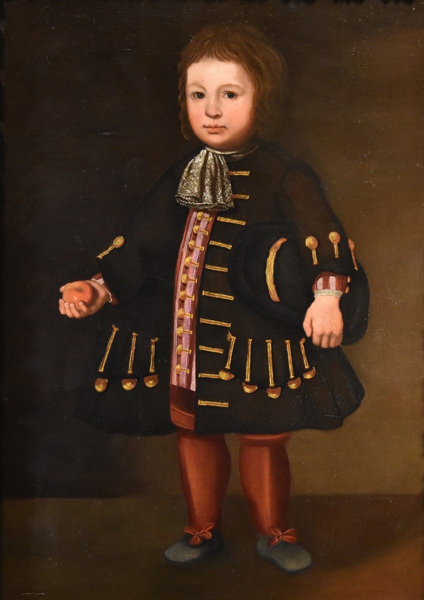 Portrait Of A Young Boy, Lombard School 17th Century-photo-2