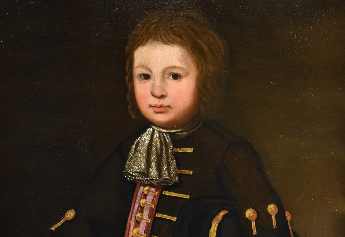 Portrait Of A Young Boy, Lombard School 17th Century-photo-3