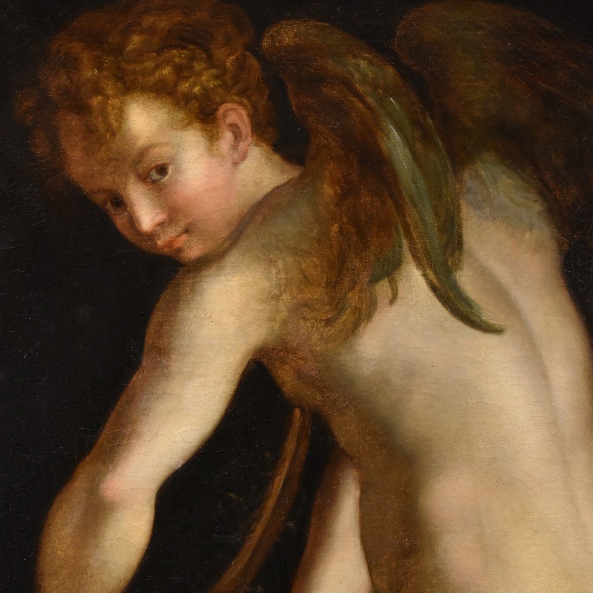 Cupidon Fabriquant Son Arc, Francesco Mazzola, Il Parmigianino (parme, 1503 - 1540) Suiveur De-photo-3