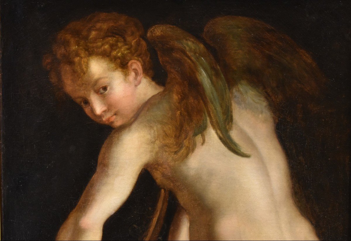 Cupidon Fabriquant Son Arc, Francesco Mazzola, Il Parmigianino (parme, 1503 - 1540) Suiveur De-photo-4