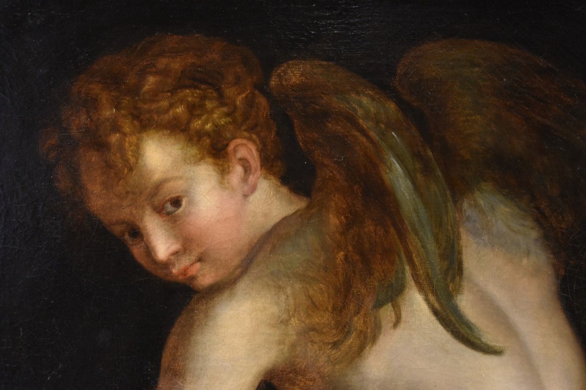 Cupidon Fabriquant Son Arc, Francesco Mazzola, Il Parmigianino (parme, 1503 - 1540) Suiveur De-photo-7