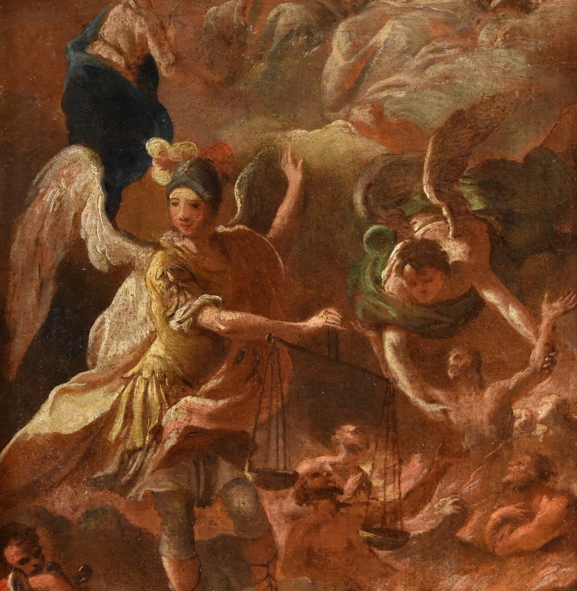 Psychostasy Of The Archangel Michael, Luca Giordano (naples, 1634 - 1705)-photo-1