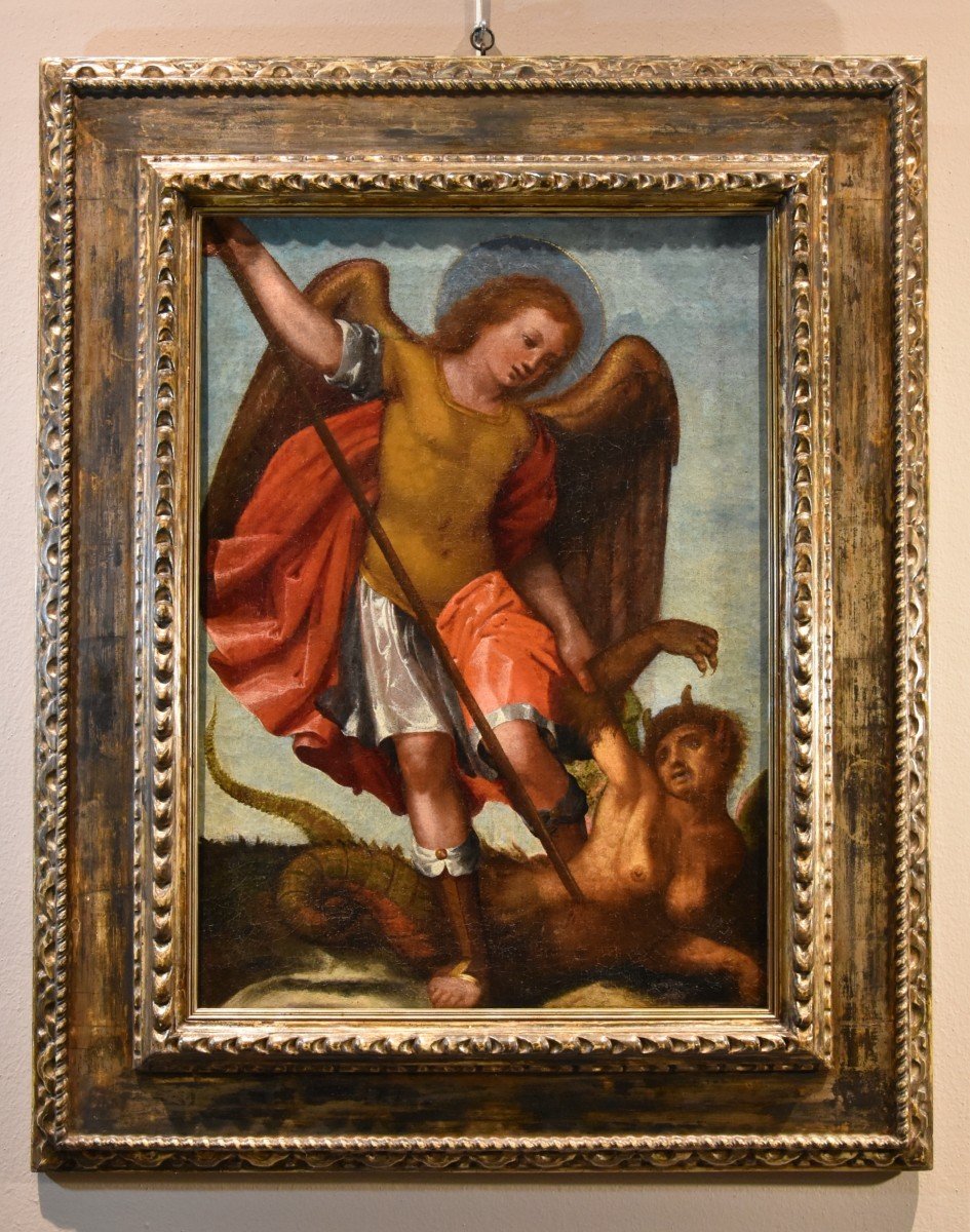 Saint Michael The Archangel Victorious, Tuscany - 16th Century