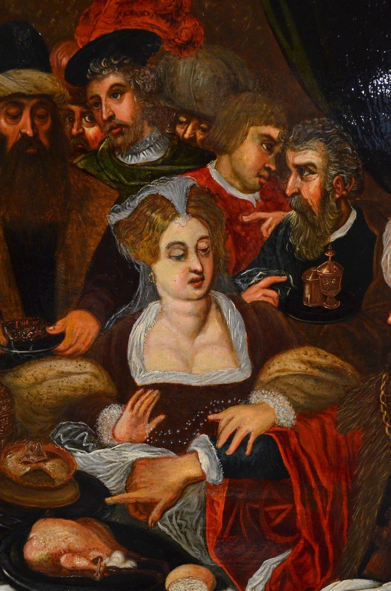 Le Festin d'Hérode, Gaspar Van Den Hoecke (anvers, 1585 - 1648)-photo-2