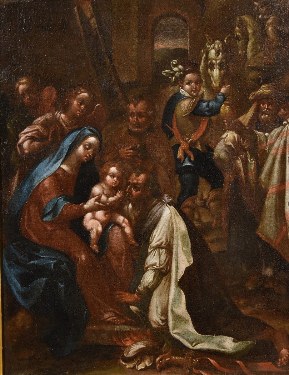 The Adoration Of The Magi, Jan Van Der Straet, Said Giovanni Stradano (bruges 1523 - 1605)-photo-5