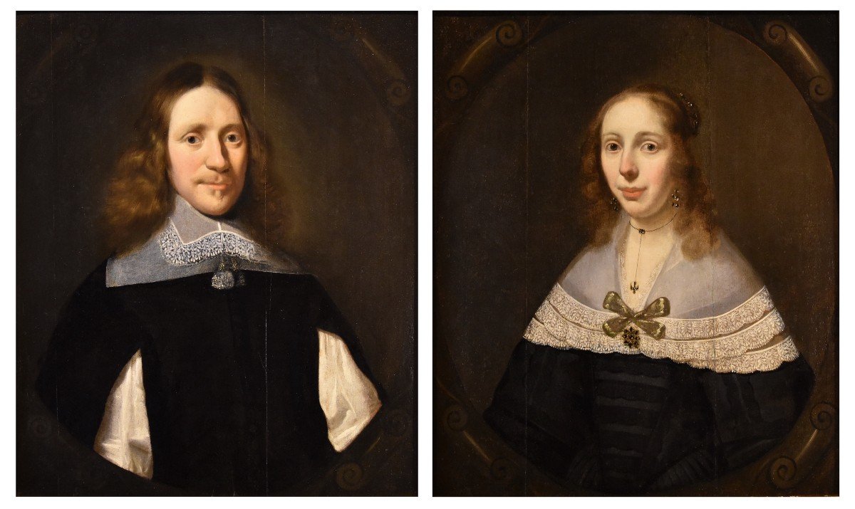 Portraits Of Dutch Married Couples, Cornelis Janssens Van Ceulen (london 1593 - Utrecht 1661)-photo-2