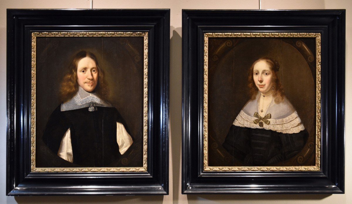 Portraits Of Dutch Married Couples, Cornelis Janssens Van Ceulen (london 1593 - Utrecht 1661)